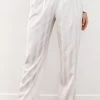 Lounge Underwear Schlaf Striped Satin Pyjama Trousers - Pearl 2 Lounge Underwear Schlaf Striped Satin Pyjama Trousers - Pearl