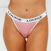 Lounge Underwear String Und Slip Bamboo Triangle Briefs - Pink 2 Lounge Underwear String Und Slip Bamboo Triangle Briefs - Pink