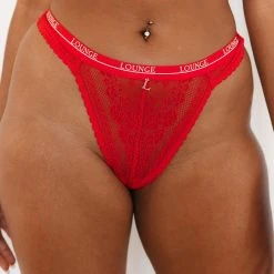 Lounge Underwear Liberty Balcony Thong (Set) - Red
