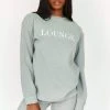 Lounge Underwear Soft Chic Ribbed Long Sleeve Top - Sage Tops Und Hoodys