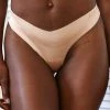 Lounge Underwear Seamless Lace Thong - Sand 1 Lounge Underwear Seamless Lace Thong - Sand