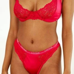 Lounge Underwear Outlet Outlet Silk Balcony Bra (Set) - Scarlett 15 Lounge Underwear Outlet Outlet Silk Balcony Bra (Set) - Scarlett