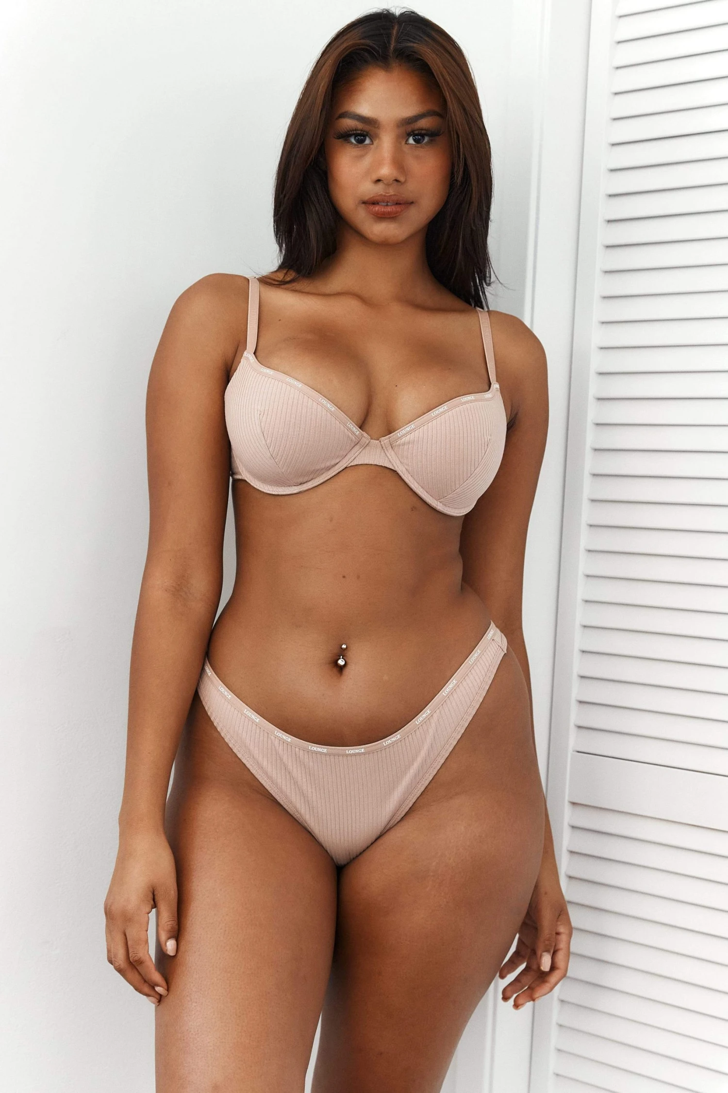 Lounge Underwear So Soft Ribbed T-Shirt Bra (Set) - Taupe Bügel-BH Sets 3 Lounge Underwear So Soft Ribbed T-Shirt Bra (Set) - Taupe Bügel-BH Sets