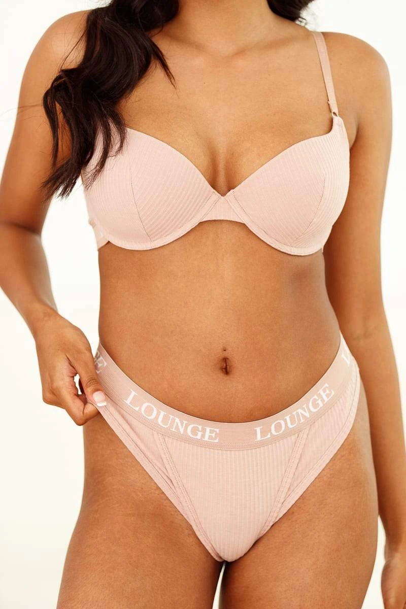 Lounge Underwear Ultra Comfort Ribbed T-Shirt Bra (Set) - Taupe Bügel-BH Sets 11 Lounge Underwear Ultra Comfort Ribbed T-Shirt Bra (Set) - Taupe Bügel-BH Sets