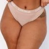 Lounge Underwear Ultra Comfort Ribbed Thong - Taupe String Und Slip 1 Lounge Underwear Ultra Comfort Ribbed Thong - Taupe String Und Slip