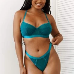 Lounge Underwear Chic Balcony Bra (Set) - Turquoise