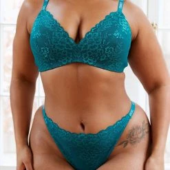 Lounge Underwear Sustainable Lace Magic Bra (Set) - Turquoise Bestsellers 18 Lounge Underwear Sustainable Lace Magic Bra (Set) - Turquoise Bestsellers