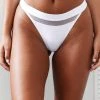 Lounge Underwear Mesh Thong - White 2 Lounge Underwear Mesh Thong - White