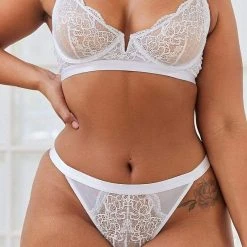 Lounge Underwear Outlet Royal Balcony Bra (Set) - White