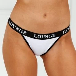 Lounge Underwear Bamboo Triangle Briefs (Set) - White