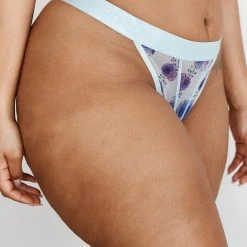 Lounge Underwear String Und Slip Floral Mesh Thong - Blue 13 Lounge Underwear String Und Slip Floral Mesh Thong - Blue