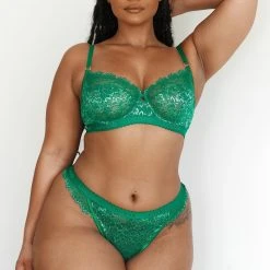 Lounge Underwear Desire Balcony Bra (Set) - Emerald 26 Lounge Underwear Desire Balcony Bra (Set) - Emerald
