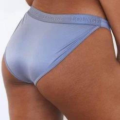 Lounge Underwear Sleek Mindful Briefs - Smoked Blue String Und Slip