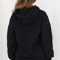Lounge Underwear Basic Oversized Hoodie - Black Bestsellers