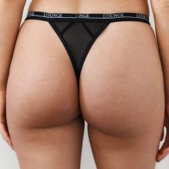 Lounge Underwear Blossom Balcony Thong - Black 10 Lounge Underwear Blossom Balcony Thong - Black