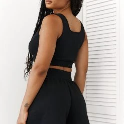 Lounge Underwear Essential Crop Top (Set) - Black 16 Lounge Underwear Essential Crop Top (Set) - Black