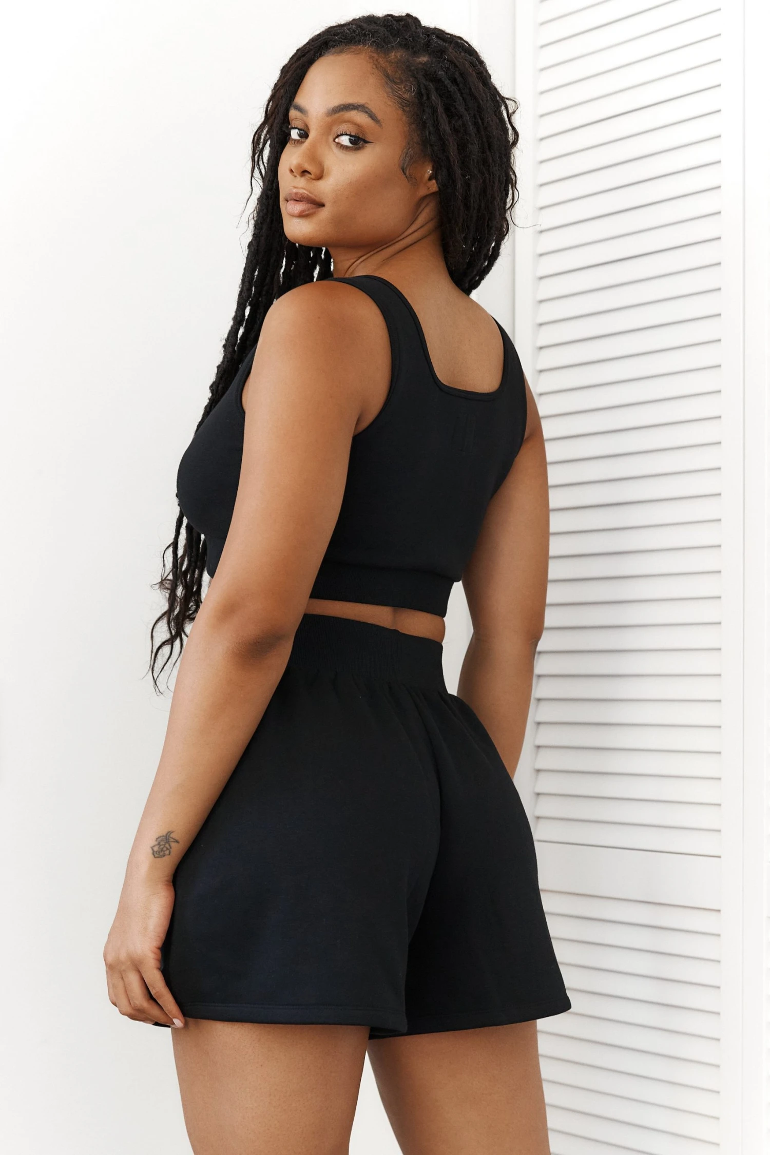 Lounge Underwear Essential Crop Top (Set) - Black 8 Lounge Underwear Essential Crop Top (Set) - Black