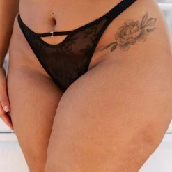 Lounge Underwear Grace Balcony Thong - Black String Und Slip 13 Lounge Underwear Grace Balcony Thong - Black String Und Slip