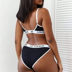 Lounge Underwear BH Ohne Bügel Sets Bamboo Triangle Bra (Set) - Black & White 28 Lounge Underwear BH Ohne Bügel Sets Bamboo Triangle Bra (Set) - Black & White