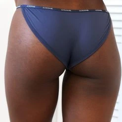 Lounge Underwear Essential Briefs - Blue Charcoal String Und Slip
