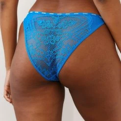 Lounge Underwear String Und Slip Sustainable Charmed Balcony Briefs - Cobalt Blue