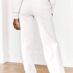 Lounge Underwear Comfy Cosy Wide Leg Joggers - Cream