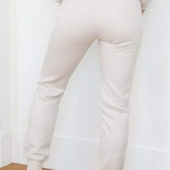 Lounge Underwear Jogger Und Hose Fitted Joggers - Cream