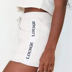 Lounge Underwear High Waisted Shorts - Cream