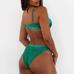 Lounge Underwear Sustainable Silk Balcony Bra (Set) - Emerald Bügel-BH Sets