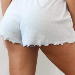 Lounge Underwear Ruffle Pyjama Shorts - Frost 16 Lounge Underwear Ruffle Pyjama Shorts - Frost