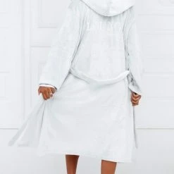 Lounge Underwear So Soft Luxury Dressing Gown - Grey Schlaf