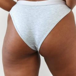Lounge Underwear Bamboo Minimal Triangle Briefs - Grey String Und Slip
