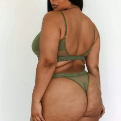 Lounge Underwear BH Ohne Bügel Sets Mesh Bra (Set) - Khaki 22 Lounge Underwear BH Ohne Bügel Sets Mesh Bra (Set) - Khaki