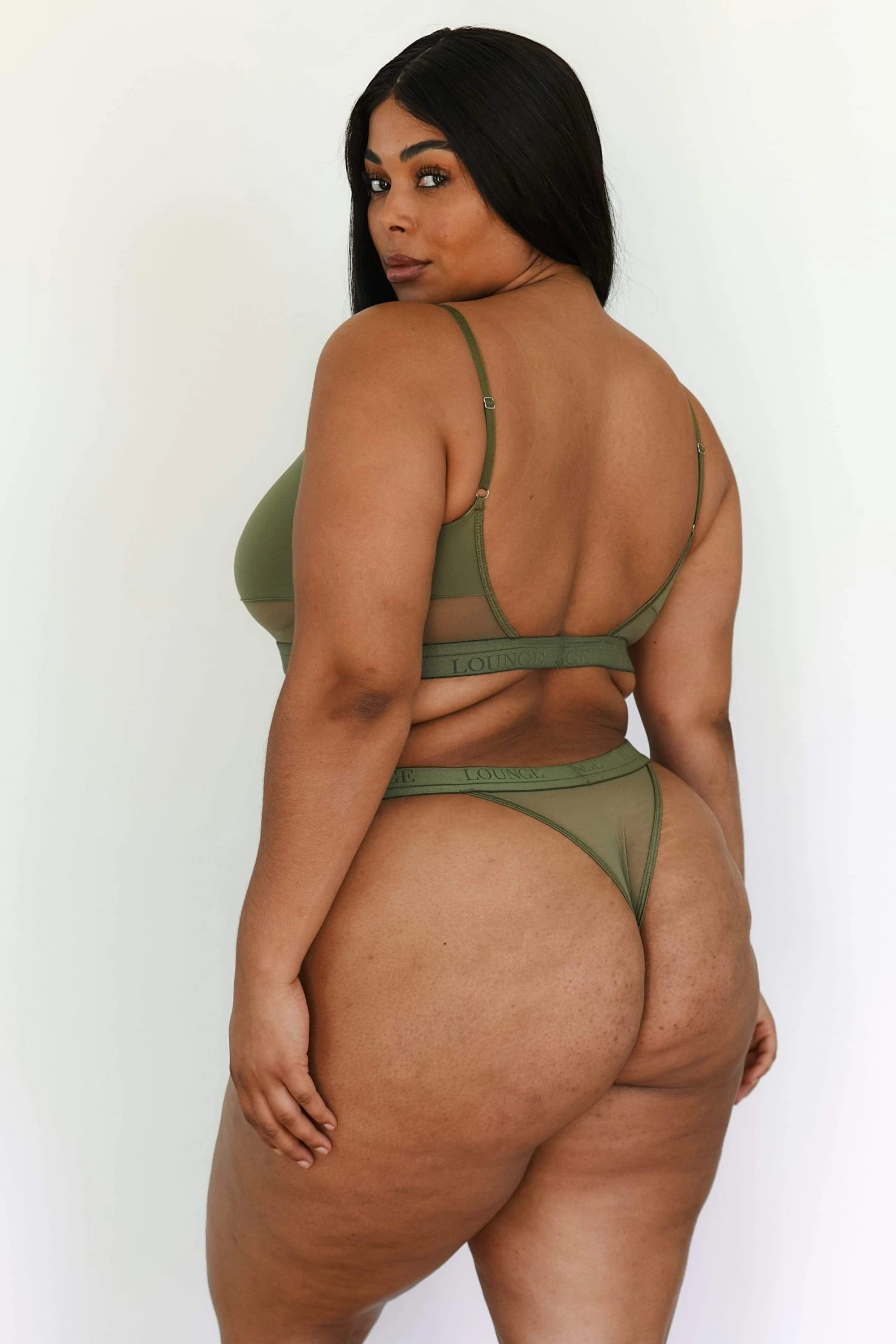 Lounge Underwear BH Ohne Bügel Sets Mesh Bra (Set) - Khaki 8 Lounge Underwear BH Ohne Bügel Sets Mesh Bra (Set) - Khaki