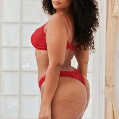 Lounge Underwear Outlet Outlet Icon Balcony Bra (Set) - Maroon