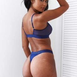 Lounge Underwear BH Ohne Bügel Sets Contour Mesh Bra (Set) - Navy