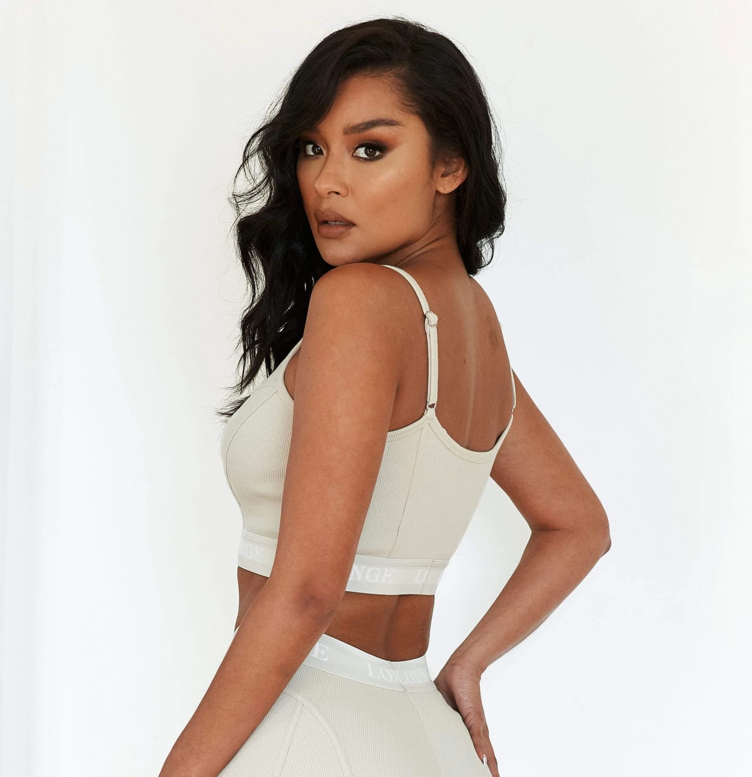 Lounge Underwear Leggings Sets Soft Chic Ribbed Bralette - Oatmeal 5 Lounge Underwear Leggings Sets Soft Chic Ribbed Bralette - Oatmeal