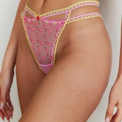 Lounge Underwear Daisy Embroidered Briefs - Pink Bestsellers 7 Lounge Underwear Daisy Embroidered Briefs - Pink Bestsellers