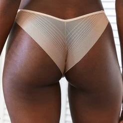 Lounge Underwear Seamless Mesh Cheeky Briefs - Sand String Und Slip 7 Lounge Underwear Seamless Mesh Cheeky Briefs - Sand String Und Slip