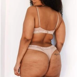 Lounge Underwear Ultra Comfort Ribbed T-Shirt Bra (Set) - Taupe Bügel-BH Sets