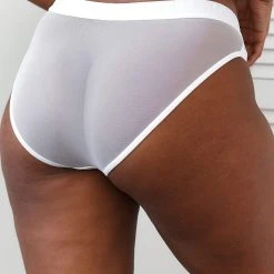 Lounge Underwear Mesh Briefs - White