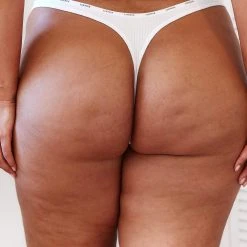 Lounge Underwear String Und Slip So Soft Ribbed Thong - White 13 Lounge Underwear String Und Slip So Soft Ribbed Thong - White