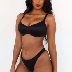 Lounge Underwear Sleek Mindful Bra (Set) - Black Bügel-BH Sets