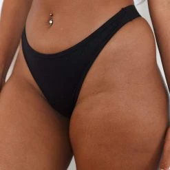 Lounge Underwear String Und Slip Sleek Mindful Thong - Black 8 Lounge Underwear String Und Slip Sleek Mindful Thong - Black