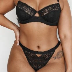 Lounge Underwear Flair Balcony Bra (Set) - Black 21 Lounge Underwear Flair Balcony Bra (Set) - Black