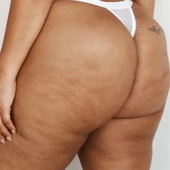 Lounge Underwear Embroidered Triangle Thong - White String Und Slip