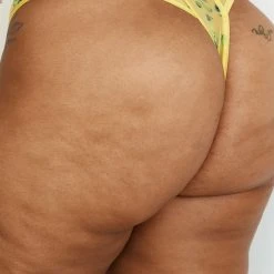Lounge Underwear Floral Mesh Thong - Yellow String Und Slip 12 Lounge Underwear Floral Mesh Thong - Yellow String Und Slip