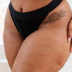 Lounge Underwear Bare Thong - Black