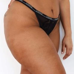 Lounge Underwear Blossom Balcony Thong - Black 14 Lounge Underwear Blossom Balcony Thong - Black