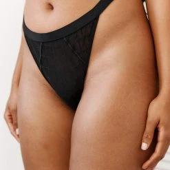 Lounge Underwear Chic Balcony Thong - Black 11 Lounge Underwear Chic Balcony Thong - Black